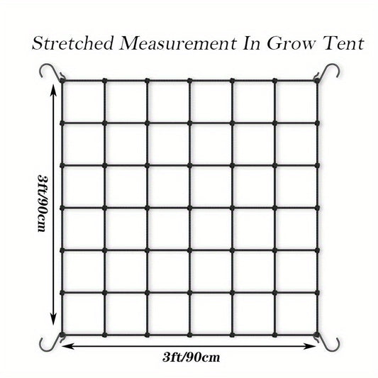 Heavy Duty Elastic Net for Grow Tent and Garden Climbing Plants