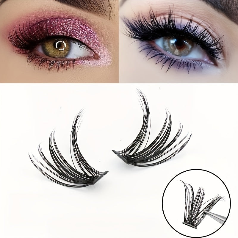 8-16mm Wispy Soft Lash Clusters DIY Cat Eye Extension