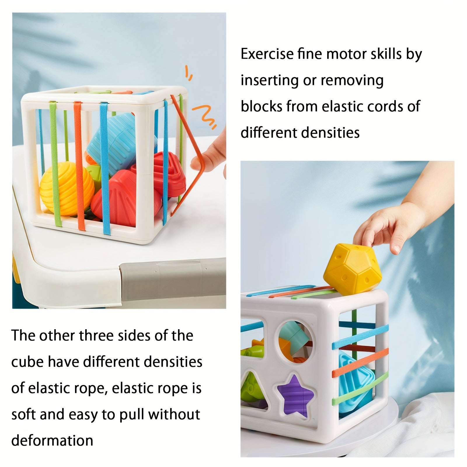 Montessori Shape Sorter Toy for 1 Year Olds
