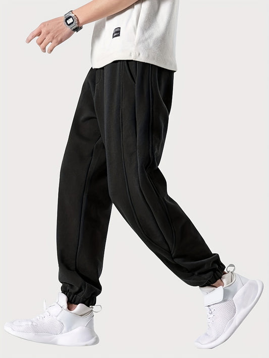 Men's Loose Fit Casual Pants Tapered Joggers Sweatpants