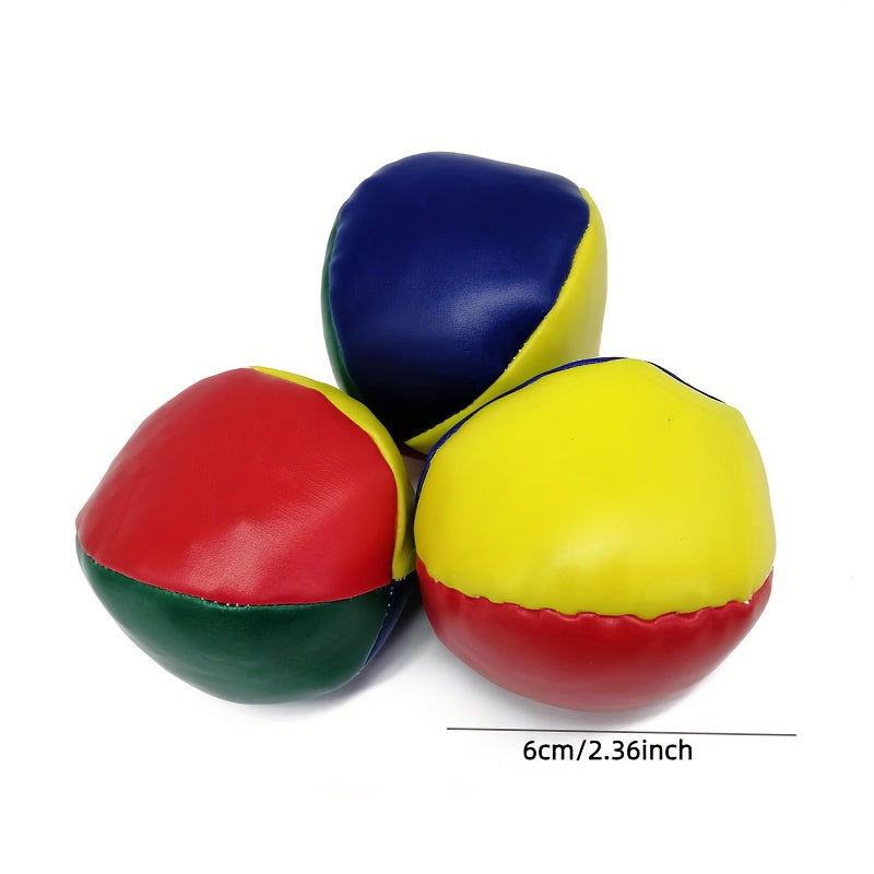 3PCS Leather Round Sandbags Throwing Game Sandbag Ball Student Fitness Props