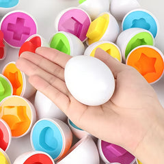 6-in-1 Colorful Sensory Learning Eggs Toy for Kids 10M+