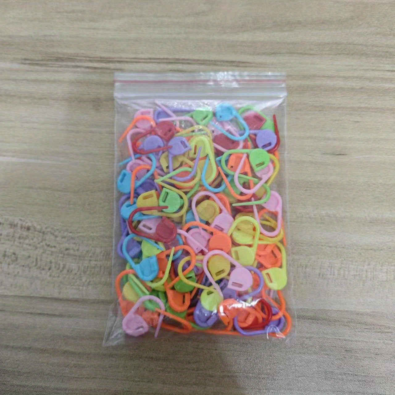 100 200pcs Mini Knitting Crochet Marker Safety Locking Stitch Markers Multicolor