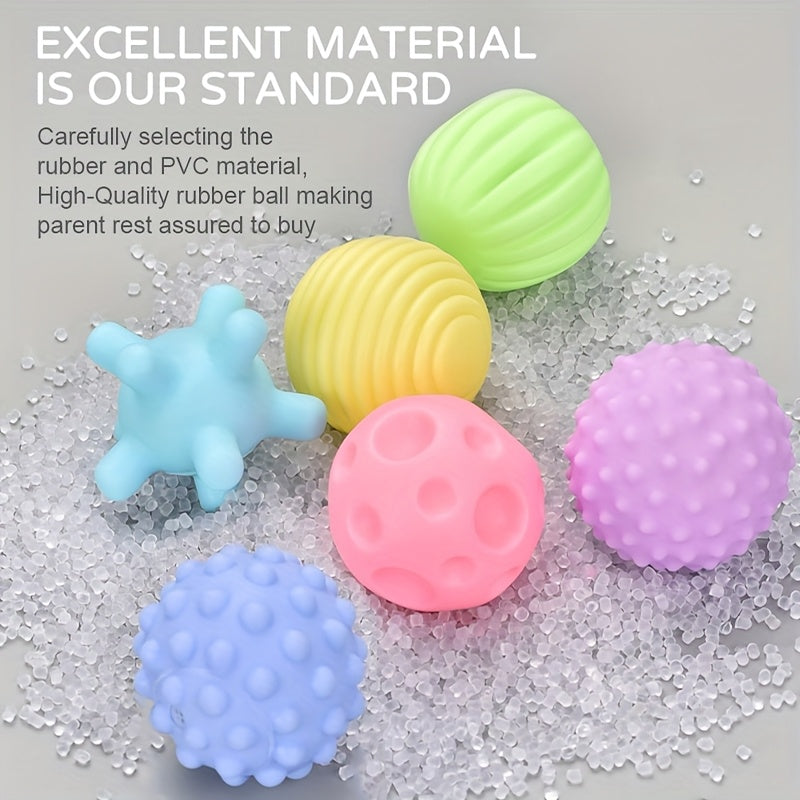 Soft Texture Sensory Ball Set for Youngsters - Safe PVC Material