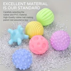 Soft Texture Sensory Ball Set for Youngsters - Safe PVC Material