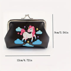 Cartoon Unicorn Coin Purse Bag Animal Pouch Key Bag Birthday Gift