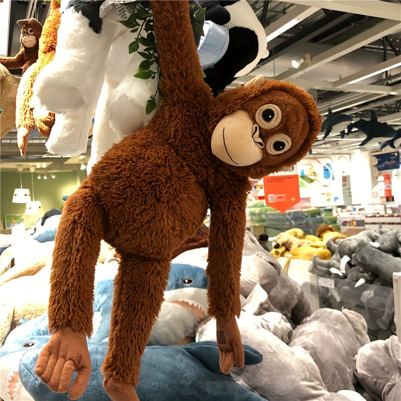 Plush Monkey Doll Toy Mimics Humans Soft Stuffed Animal Birthday Gift