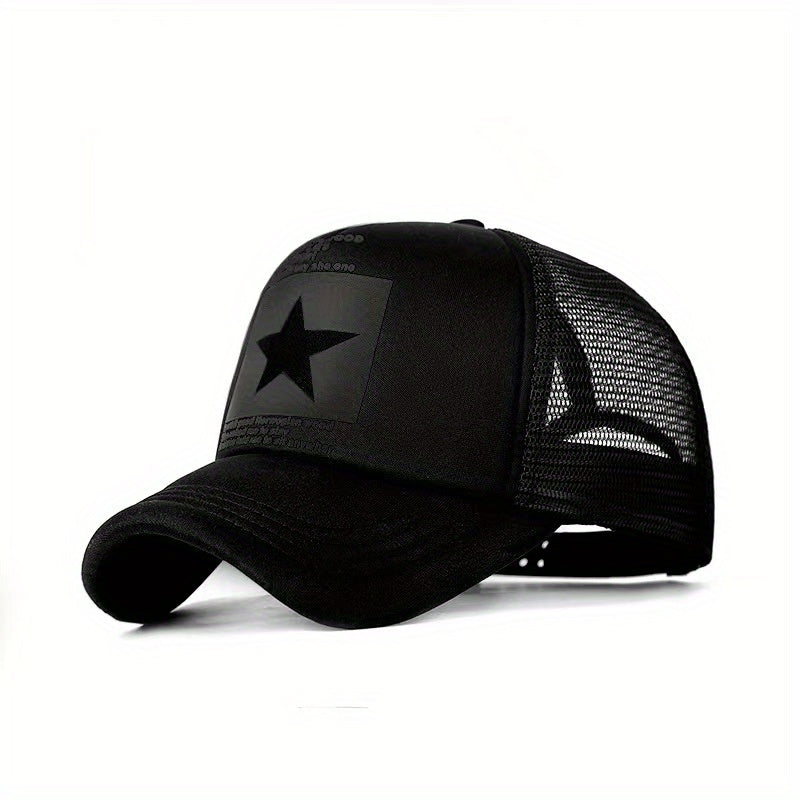 Men's Star Print Baseball Cap for Sun Protection