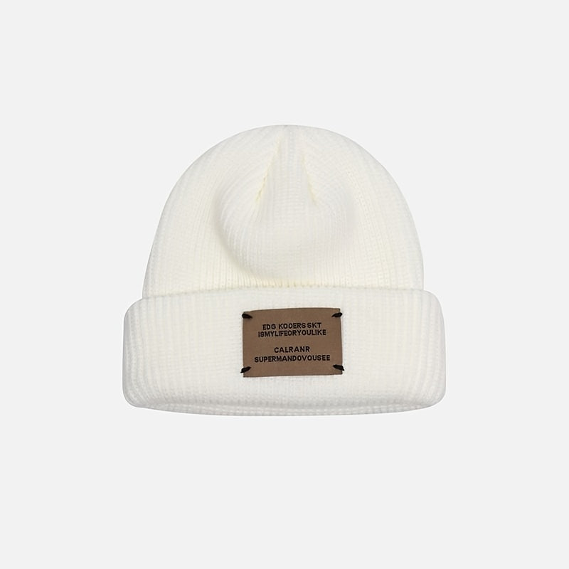 Vintage Woolen Beanie Hat Women's Cap Autumn Winter Cold Cap