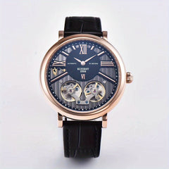 KUERST Two Needle Double Flywheel Automatic Mechanical Watch