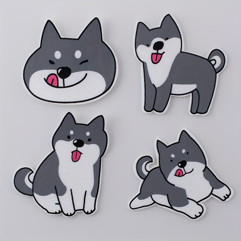 4pcs DIY 3D Printed Cat Stickers Children's Clothing Decoration