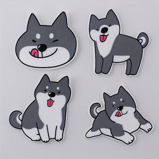 4pcs DIY 3D Printed Cat Stickers Children's Clothing Decoration