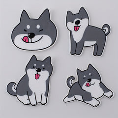 4pcs DIY 3D Printed Cat Stickers Children's Clothing Decoration