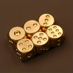 Solid Brass Dice for Enhanced Gaming