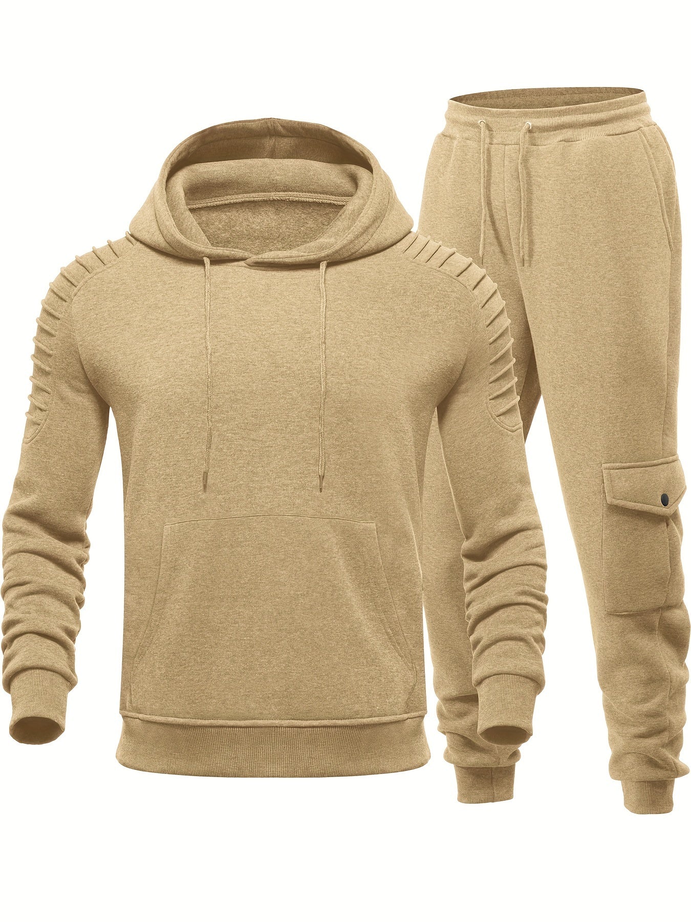 Men's 2 Piece Hoodie Sweatsuit Sets Jogging Athletic Suits