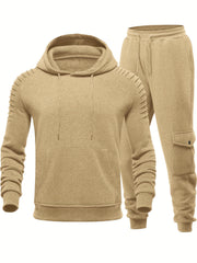 Men's 2 Piece Hoodie Sweatsuit Sets Jogging Athletic Suits