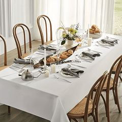 Stain Proof Waterproof Polyester Tablecloth Decorated Washable Fabric Tablecloth