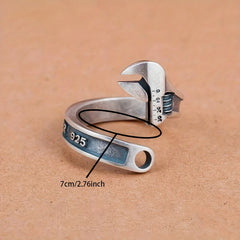 Vintage Repair Tool Wrench Ring For Men Hip Hop Rock Punk Jewelry