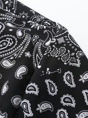 Paisley Pattern Hawaiian Shirt Men's Casual Button Up Short Sleeve