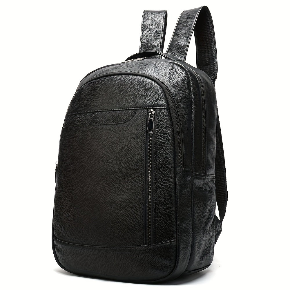 Men's Leather Backpack Large Capacity Travel Backpacks