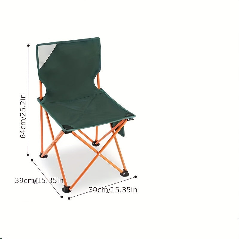 Portable Camping Folding Chair with Backrest for Fishing & Beach
