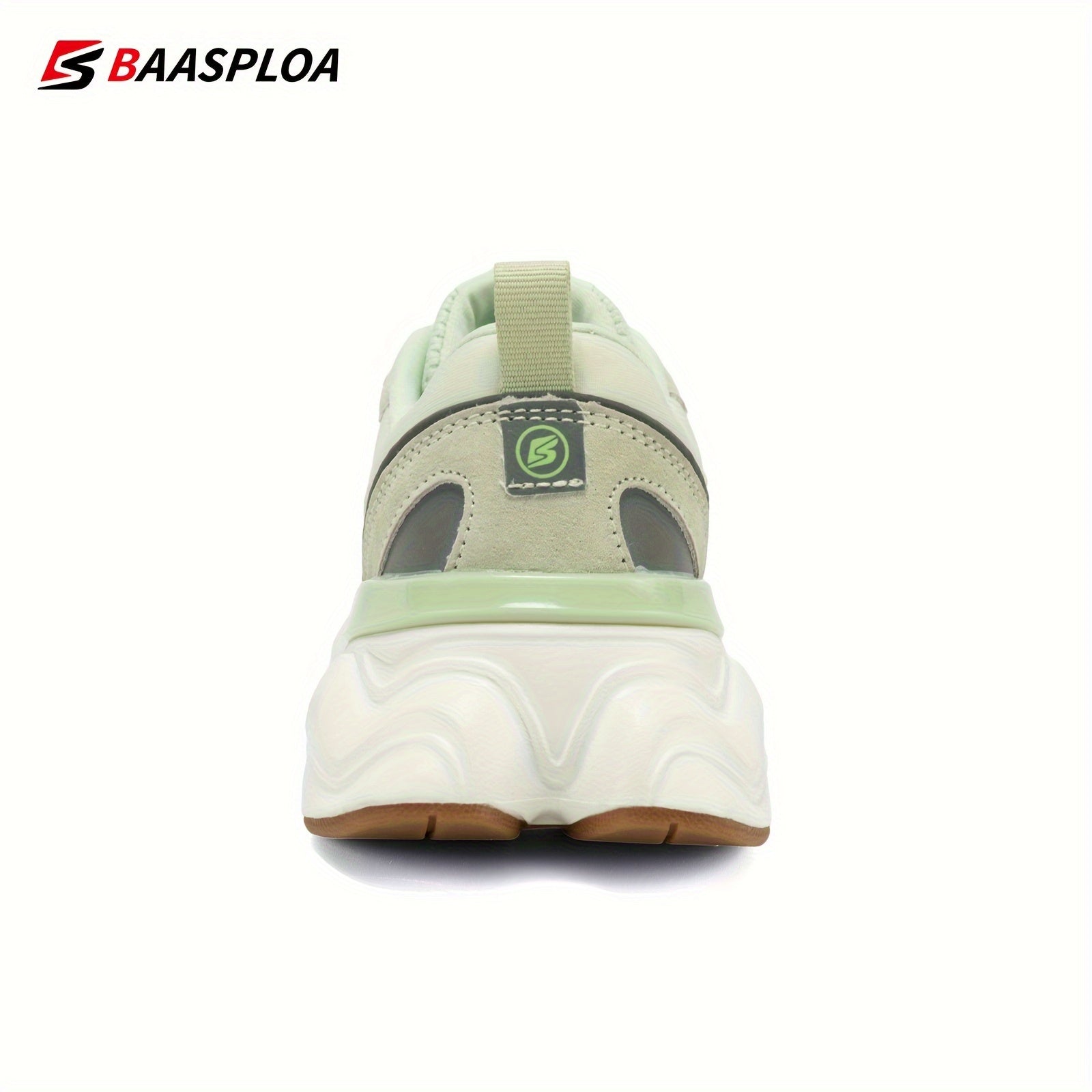 Women's Thick Sole Shock Absorption Sneakers, Mesh Breathable Running Shoes