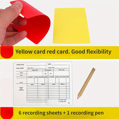 Referee Toolkit Set - Wallet Notebook with Red and Yellow Cards
