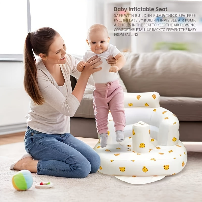 Baby Sitting Bath Stool Safety Comfort Portable Chair Inflatable Sofa