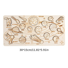 Solar System 8 Planet Puzzle Matching Board for Kids
