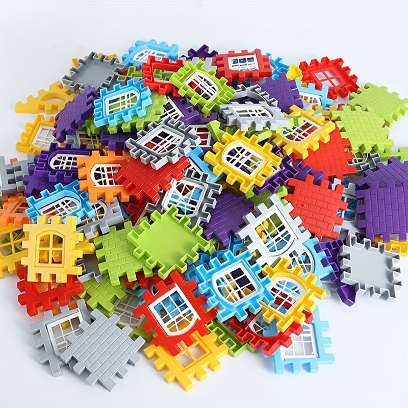 DIY Building Blocks Set for Kids - 100 Large Interlocking Bricks