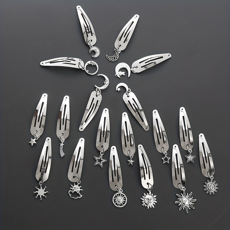 6PCS Creative Hair Clip Set Halloween Theme Non Slip Hair Accessories