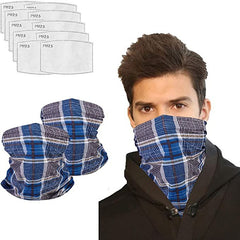 2 Pcs Neck Gaiter Bandana Half Face Balaclava Headwear Headgear Infinity Scarf