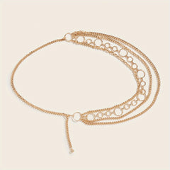 Layer Punk Waist Chain Sparkly Golden Belly Chain Hip Hop Decorative