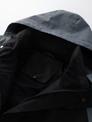 Men's Outdoor Hooded Windbreaker Jacket for Autumn and Winter