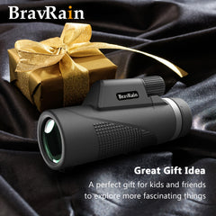 12x50 HD Monocular BAK4 Prism Coated Telescope for Bird Watching