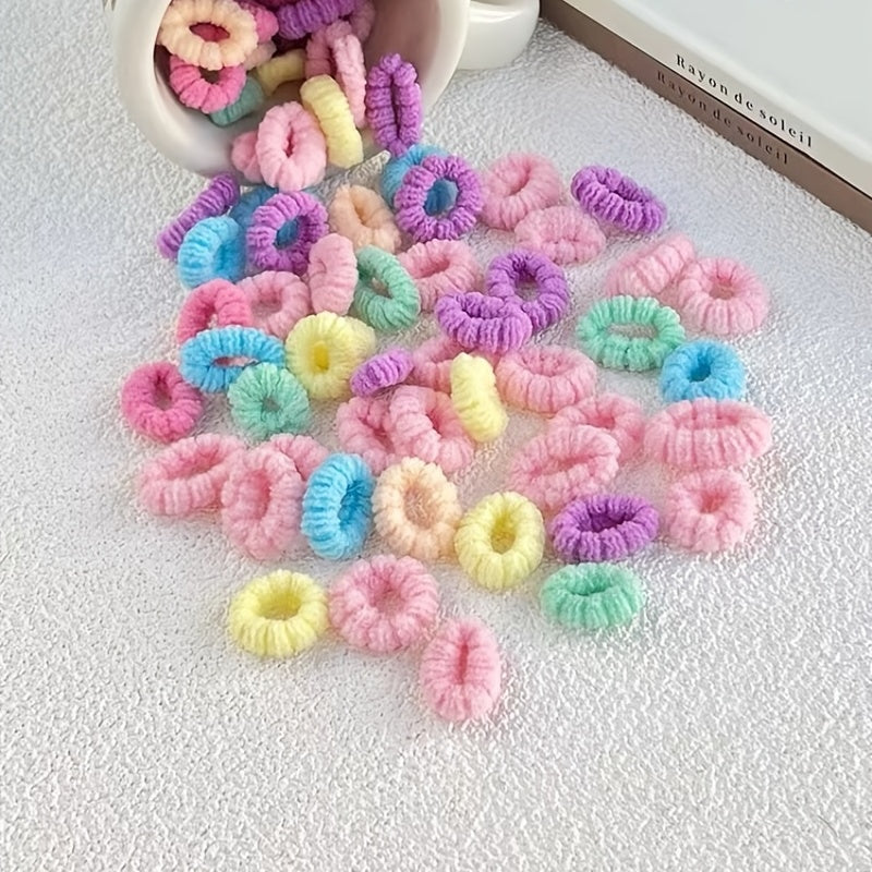 Baby Girls Hair Tie Stretch Rubber Bands Hair Rope Hair Bands Ponytail Holders
