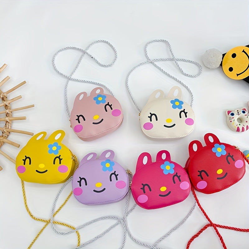 Kids Cartoon Rabbit Crossbody Bag Coin Purse for Girls