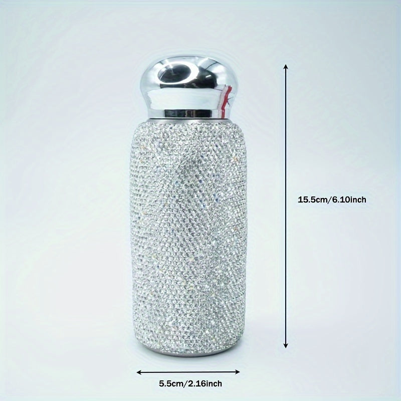 260ml Rhinestone Insulated Cup Portable Water Bottle Gift