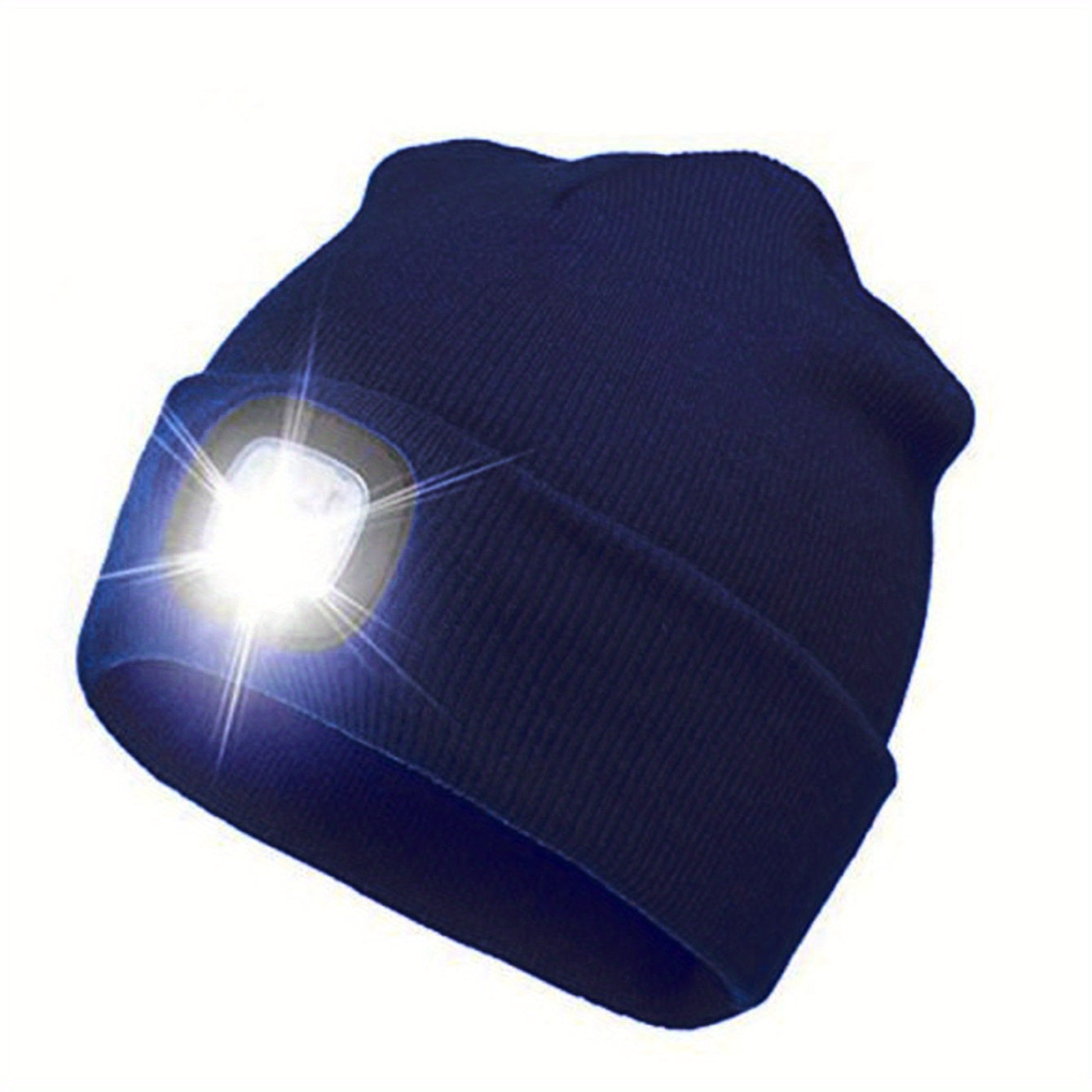 Unisex Beanie Hat with LED Light Hands-Free Headlamp