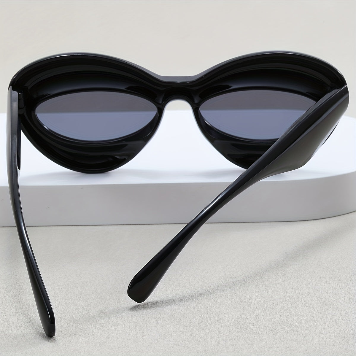 Y2K Inflated Cat Eye Sunglasses For Women Men UV400
