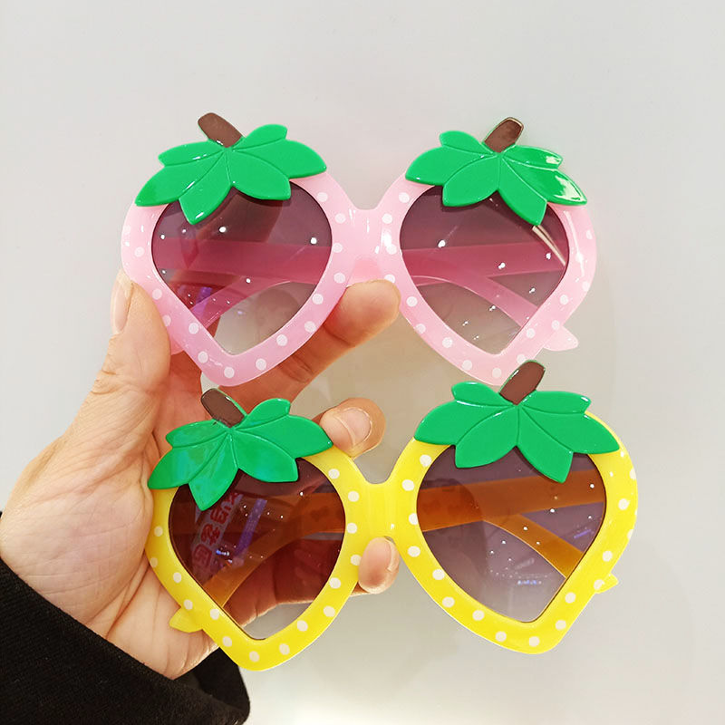 Cartoon Strawberry Frame Sunglasses for Kids