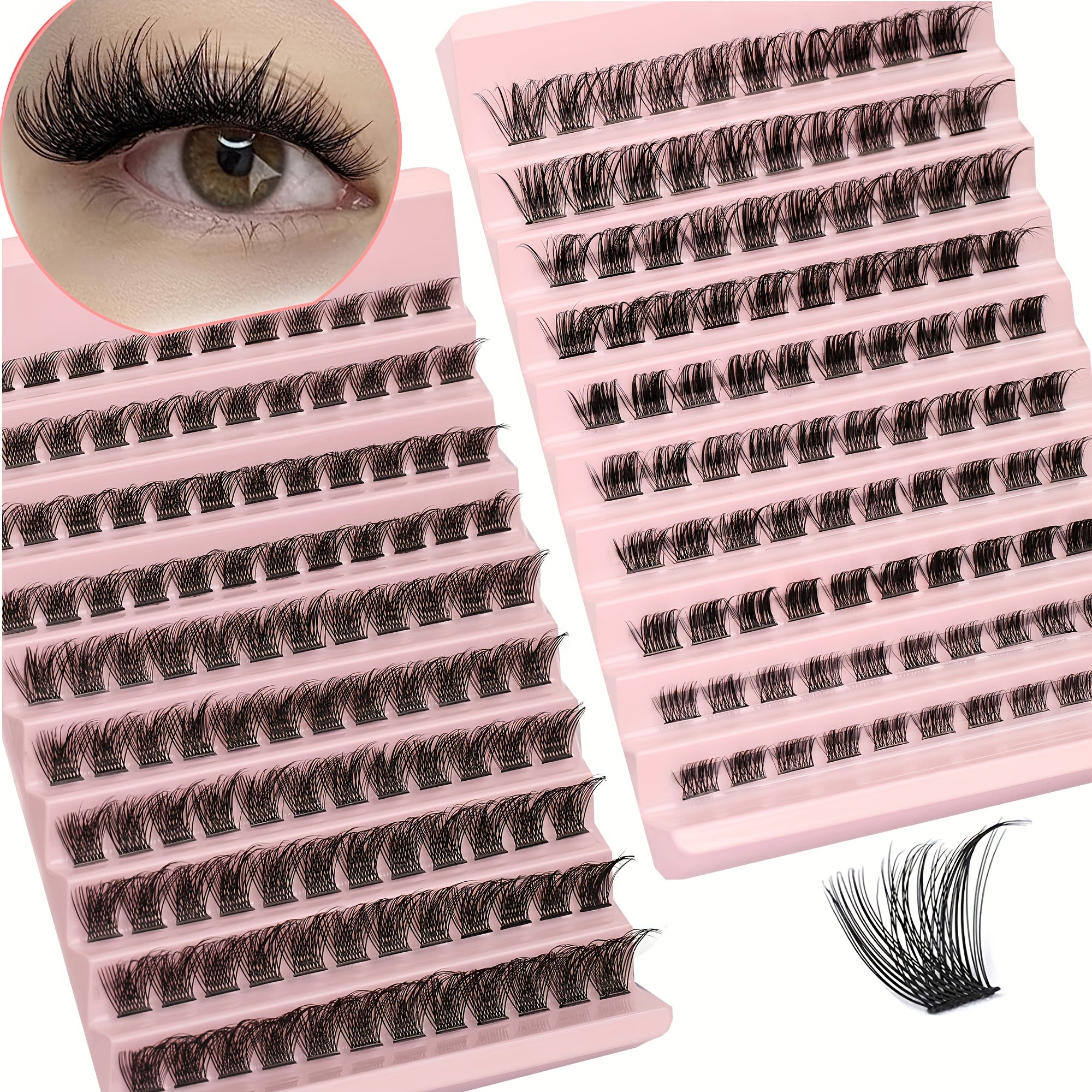 DIY Clusters Lashes 150 120 100 Pcs Lash Extension DD Curling 8 16mm Single