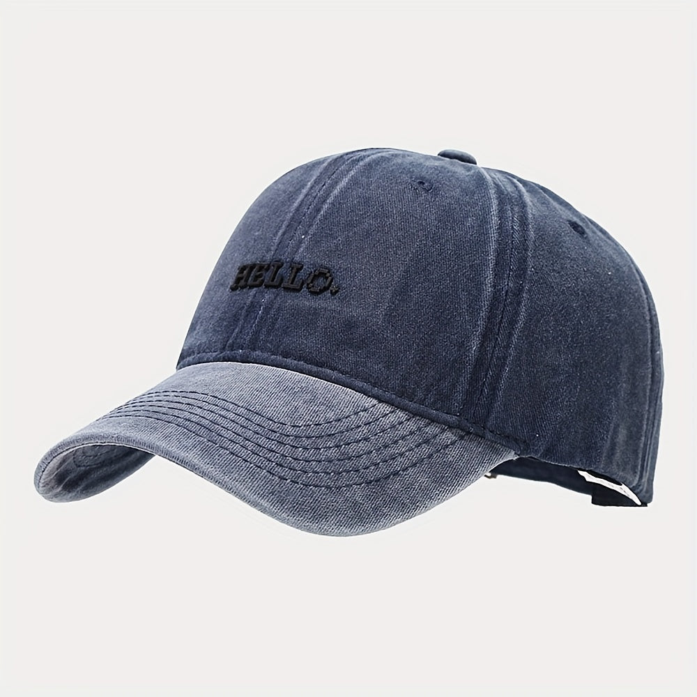 Soft Top Curved Brim Cap Embroidered Dad Hat