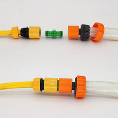 2pcs Plastic Double Extension Pipe Repair Joint Bidirectional Docking Nipple