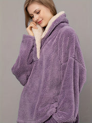 Cozy Fuzzy Lounge Set Top & Pants Women's Loungewear