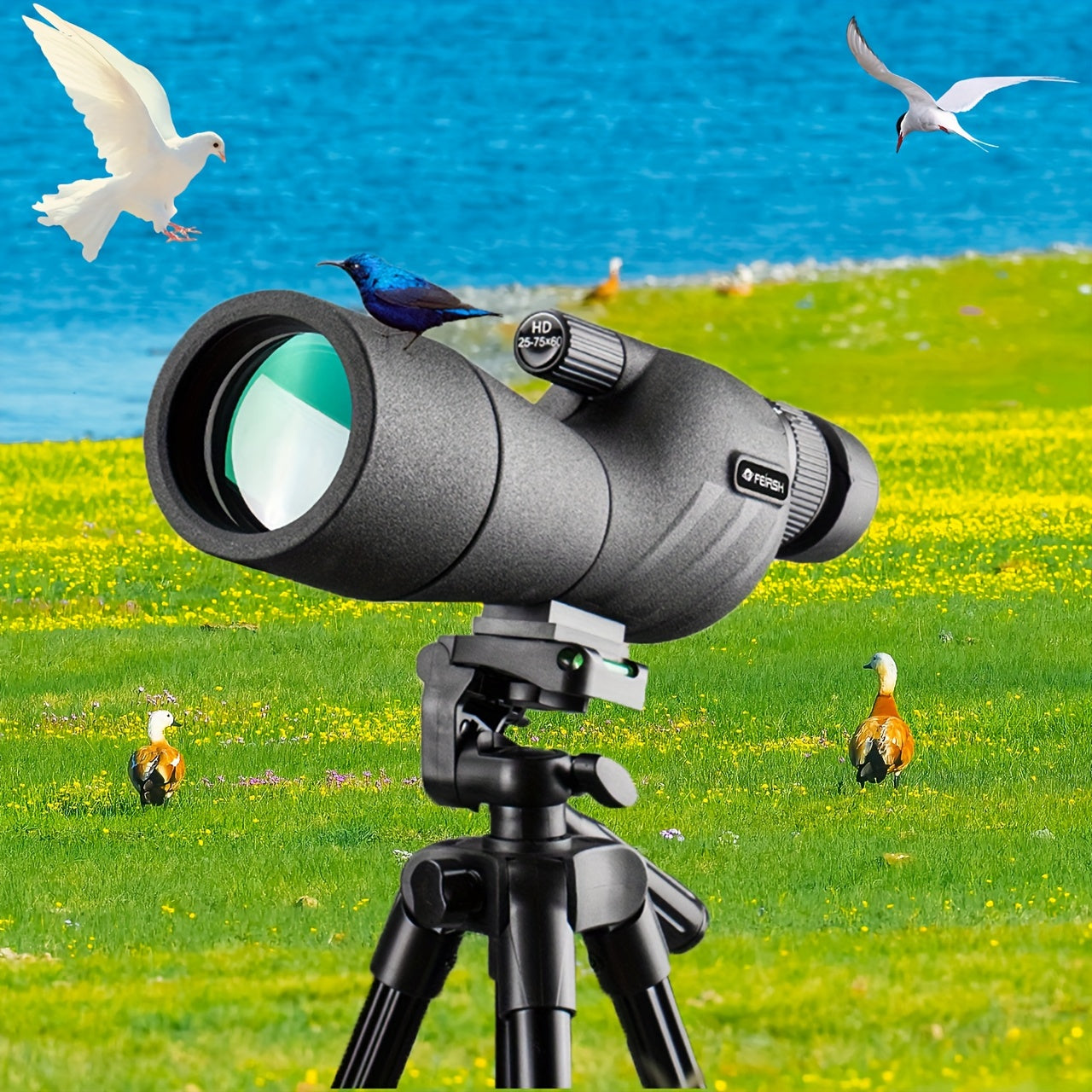 Powerful Monocular with 60mm Lens & Tripod for Bird Watching