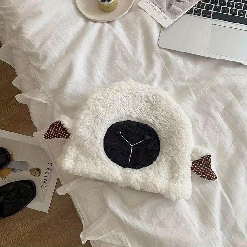 Sheep Ear Plush Beanie Warm Fisherman Hat for Winter