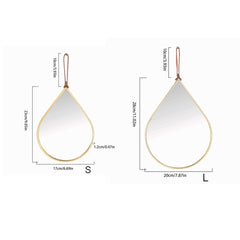 Teardrop Decorative Wall Mirror for Bedroom Entry Vanity Bathroom