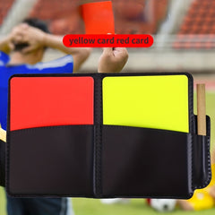 Referee Toolkit Set - Wallet Notebook with Red and Yellow Cards
