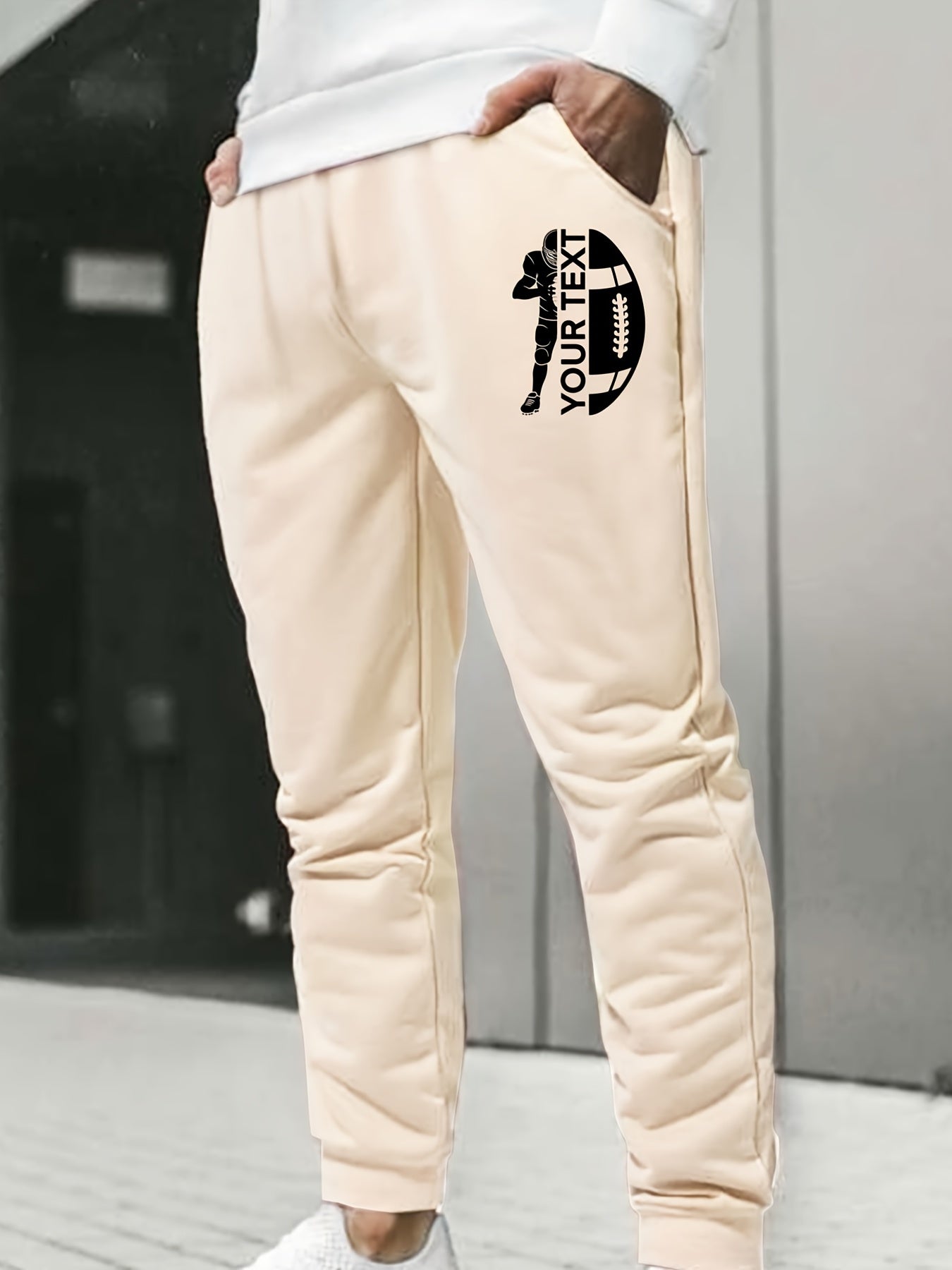Men's American Football Player Print Sweatpants Joggers